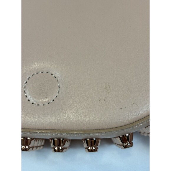 Alexander Wang Lia Leather Crossbody Shoulder Bag Peach Tan Nude Studded Bottom - Picture 8 of 16